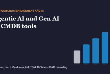 Desqcon cover graphic for the article on agentic AI and Gen AI in CMDB tools