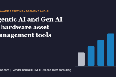 Desqcon cover graphic for the article on agentic AI and Gen AI in hardware asset management tools